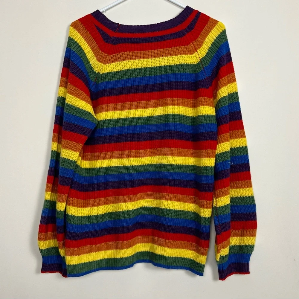 Colorful Striped Sweater Size Medium - Picture 2 of 6
